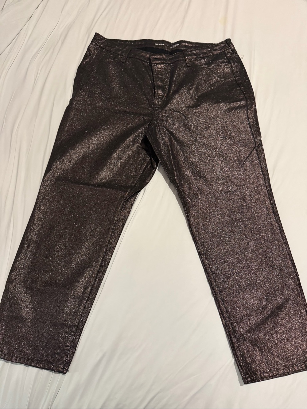 Old Navy Women's Metallic Plum Jeans